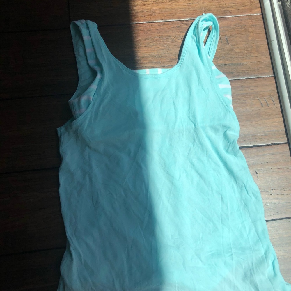 Ivivva baby blue workout tank top